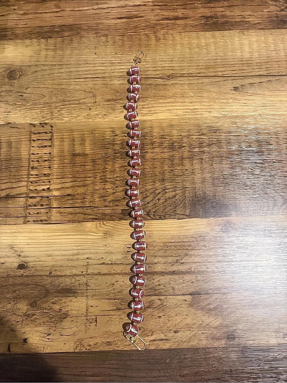 Oil Slick Football Bag Chain